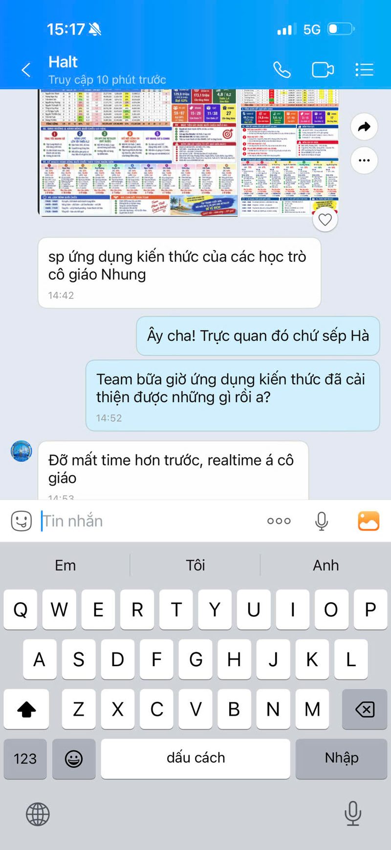 Screenshot Halt Zalo — đỡ mất time, realtime